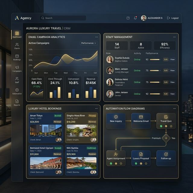 Concierge Level Booking Dashboard