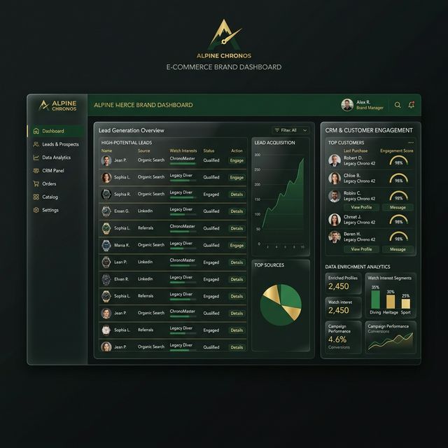 Solios Watches CRM Interface