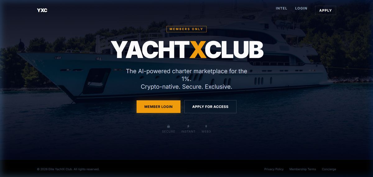 YachtX Club, Maritime SaaS interface